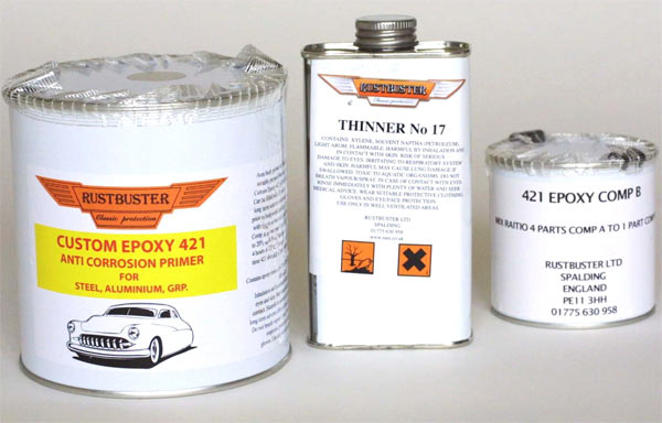 Rustbuster Custom Epoxy Primer 421 Oils Lubricants Fuel Additives