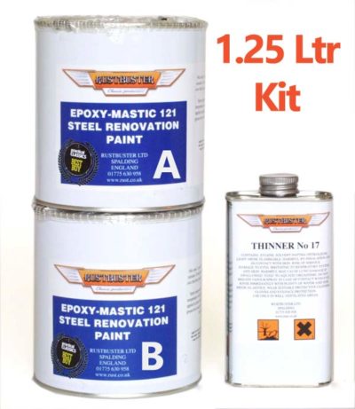 Epoxy Mastic Chassis Paint 1.25Ltr Kit. Inc.Paint