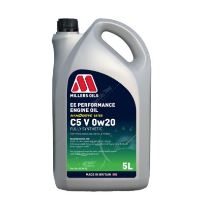 ee performance c5 v 0w20 engine oil