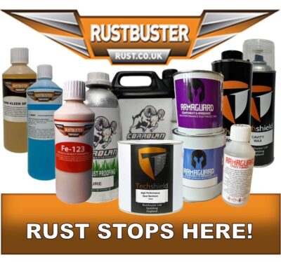 Rustbuster Rust Treatments, Epoxy Paints & Waxes