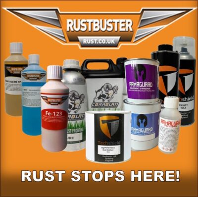 Rustbuster Rust Treatments, Epoxy Paints & Waxes