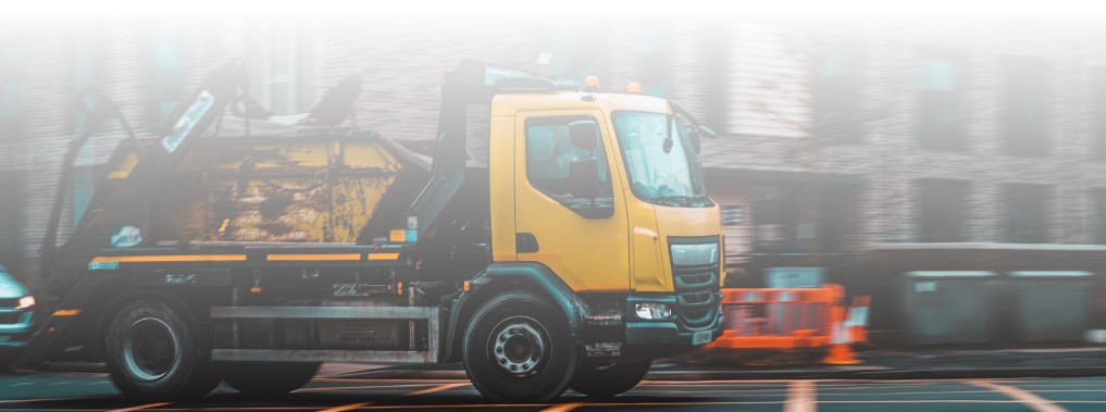 Premier Waste Services skip truck