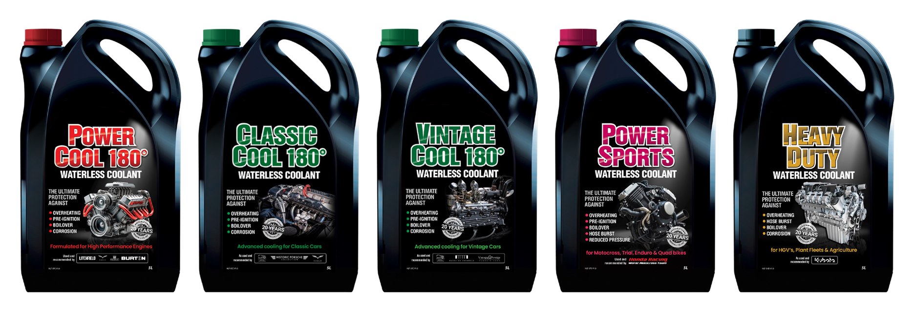 The new Hawk Waterless Coolants range, formerly Evans