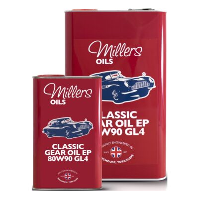 Millers Classic Gear Oil EP 80w90 GL4 1L and 5L tins