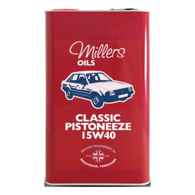 Millers Classic Pistoneeze 15w40 engine oil 5L tin