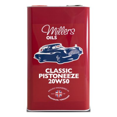 Millers Classic Pistoneeze 20w50 engine oil 5L tin