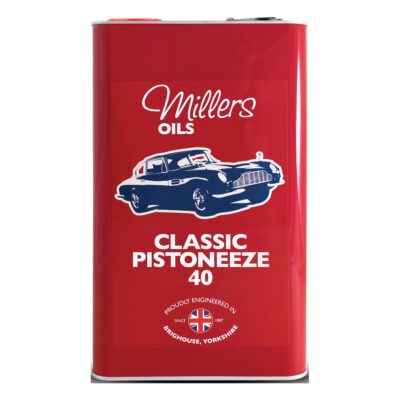 Millers Classic Pistoneeze 40 engine oil 5L tin