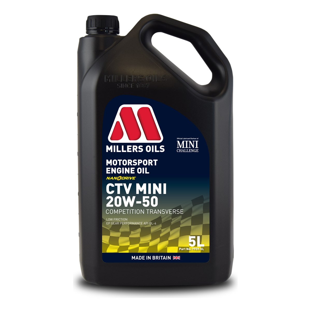 Millers Motorsport CTV Mini 20W-50 engine oil for tuned engines 5L
