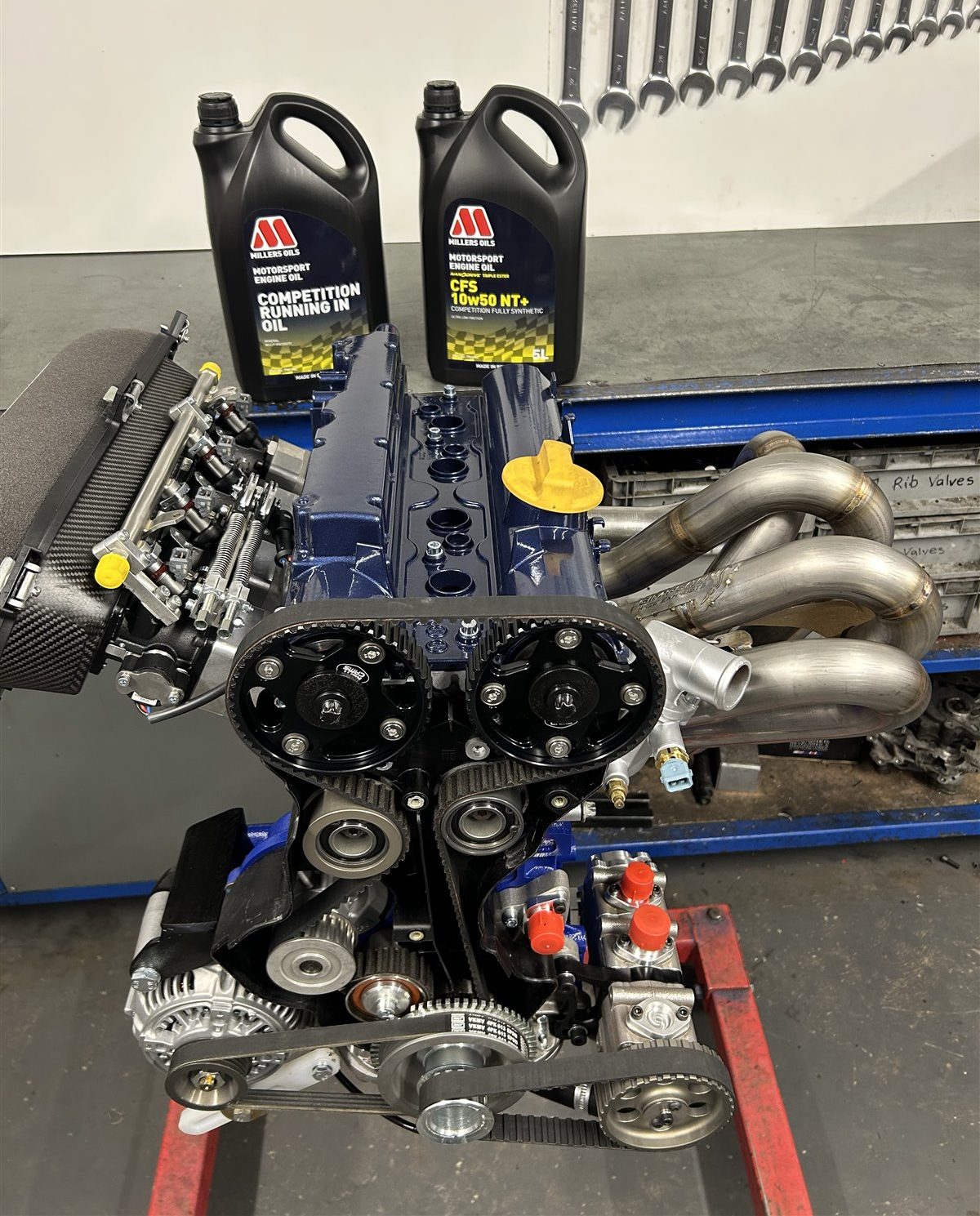 A race engine built with Millers Motorsport oils at Liquid Technology, Ireland