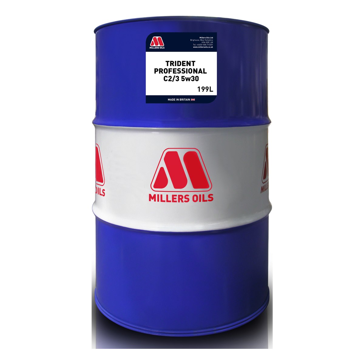Millers Trident Professional C2/3 5W-30 engine oil 199 litre drum