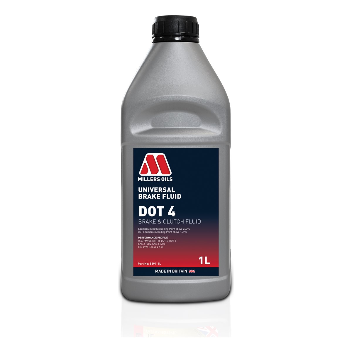 Millers Oils Universal Brake Fluid DOT 4 1L bottle