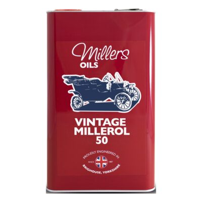 Millers Vintage Millerol 50 engine oil 5L tin