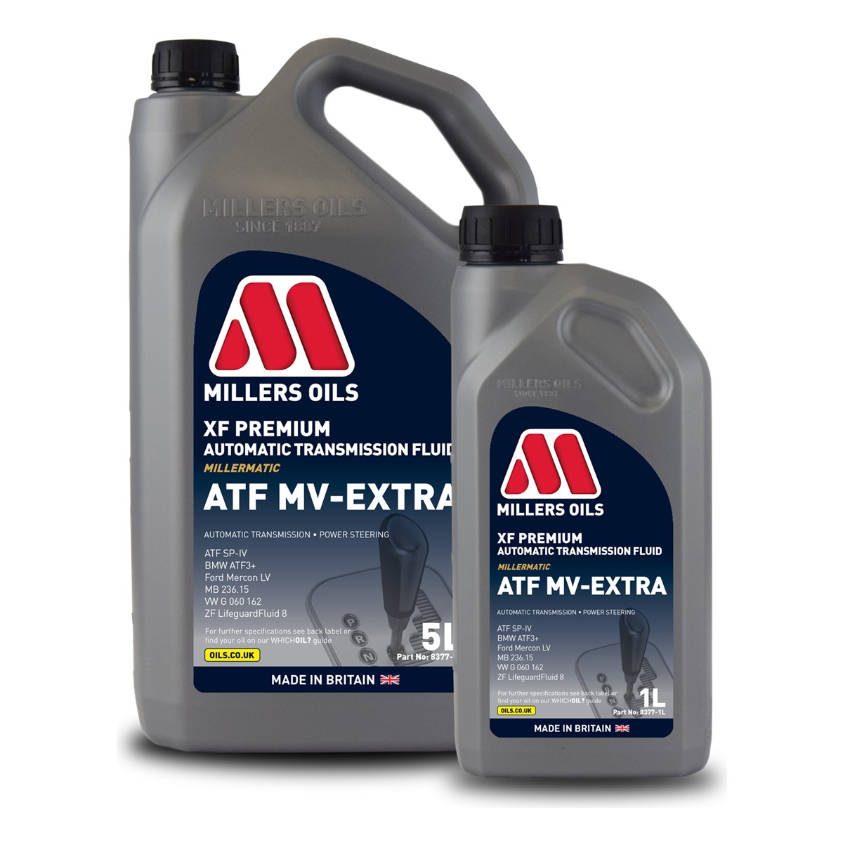 Millers XF Premium ATF MV-Extra transmission fluid 1L and 5L
