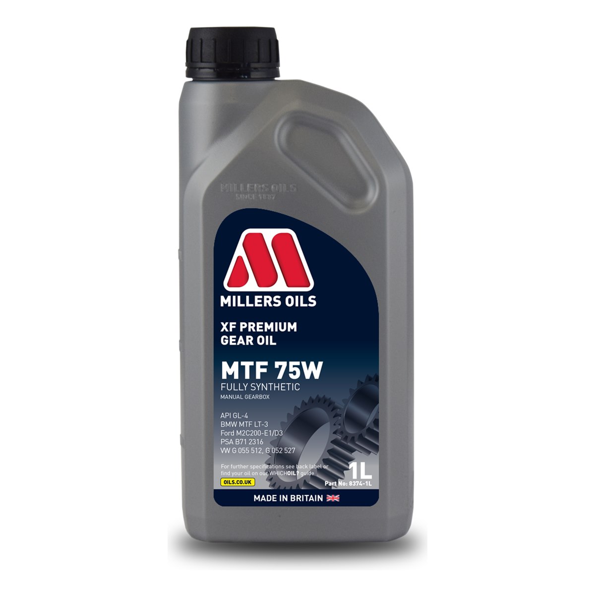Millers XF Premium MTF 75W manual gearbox oil 1L