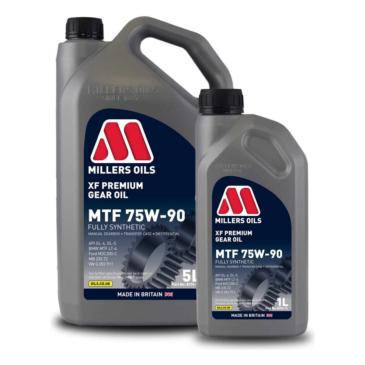 Millers XF Premium MTF 75W-90 gear oil 1L and 5L