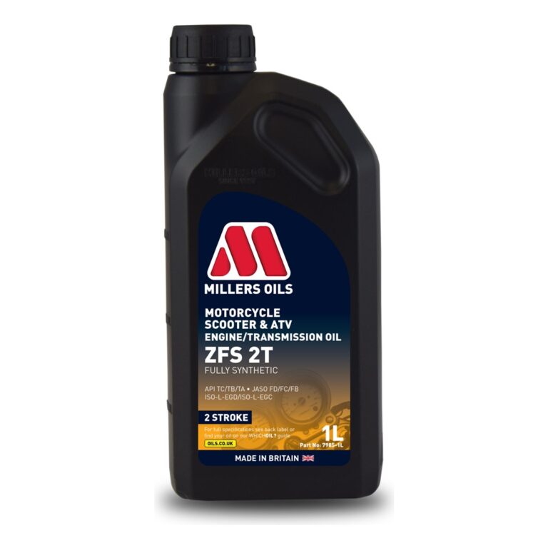 Millers ZFS 2T two-stroke motorcycle engine oil 1L