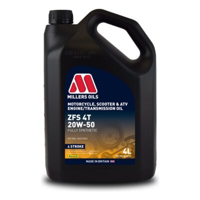 Millers ZFS 4T 20W-50 motorcycle engine oil 4L
