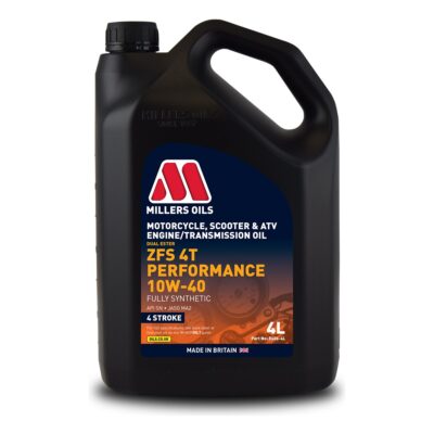 Millers ZFS 4T Performance 10W-40 motorcycle engine oil 4L