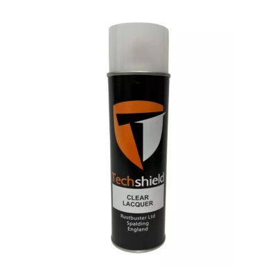 techshield clear lacquer aerosol 500ml