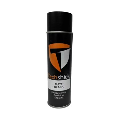 techshield matt black aerosol 500ml