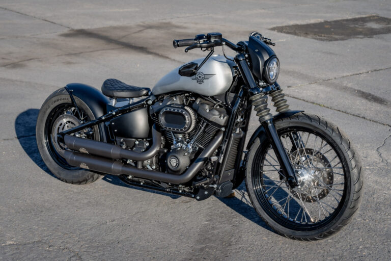 Custom Harley-Davidson Softail motorcycle — Millers motorcycle oil guide