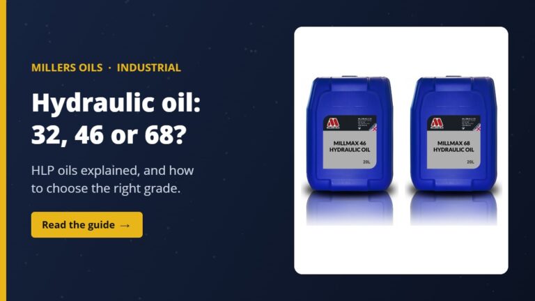 Millers Millmax 46 and Millmax 68 hydraulic oils