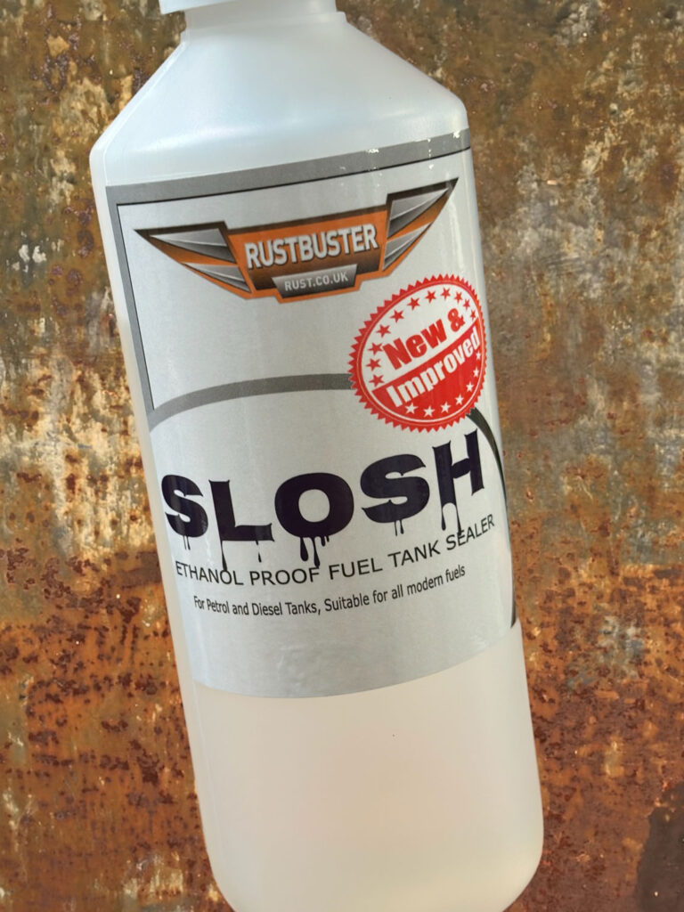 Fuel tank sealed with Rustbuster Slosh tank sealer
